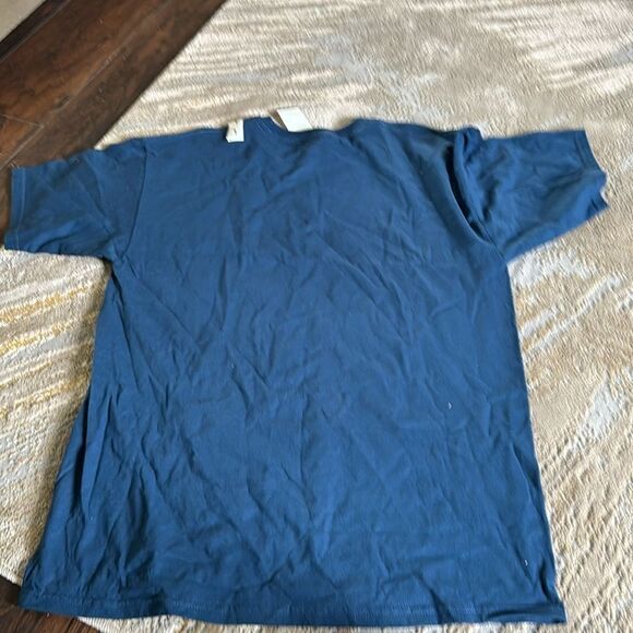 Obey Shirt size L Blue Street Graphic Modern Retro Stretch Logo Skate Crew NWT - Picture 7 of 7